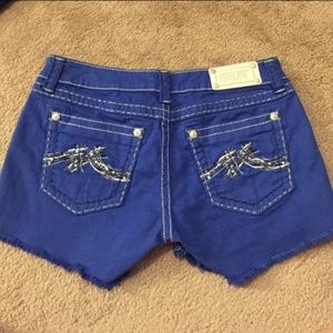 Miss me royal blue shorts